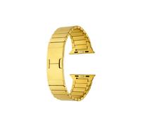 General Mobile GM Bracelet de montre en métal à rayures avec clip KRD82 Doré | Couleur: Argent Argent
