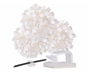 General Office 100 supports pour câbles autocollants - coloris transparent