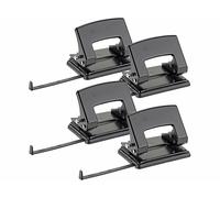 General Office 4 perforateurs 2 trous pour jusqu'à 30 feuilles avec rail de butée A6 / A5 / A4