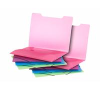 General Office : 8 chemises plastiques à rabats et élastiques - 4 coloris G