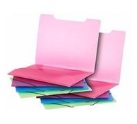 General Office : 8 chemises plastiques à rabats et élastiques - 4 coloris G