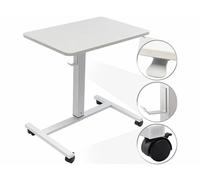 Bureau assis/debout manuel avec roulettes - coloris blanc [General Office]