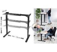 General Office Piètement de bureau motorisé à hauteur réglable avec 2 moteurs et écran LCD