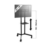 General Office : Support mobile pour téléviseur 32-70 VESA avec tablette AV noir G