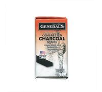 GENERAL PENCIL Fusain en bâtonnets carré, 2B (76mm x 6mm x 6mm)