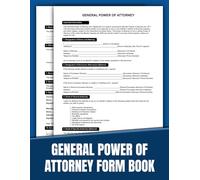 General Power of Attorney Form Book: 50 Ready-to-Use Legal Templates for England & Wales | 8.5 x 11 inches.