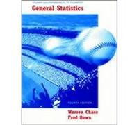 General Statistics, Student Solutions Manual Bown, Fred, Chase, Warren (Auteur)