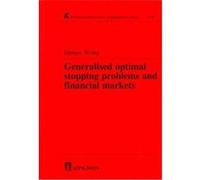 Generalised Optimal Stopping Problems and Financial Markets, Research Notes in Mathematics Series