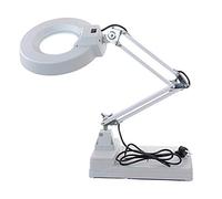 Généralité LED 3X / 5X / 8X / 10x, landue de 127 mm avec Lampe de Lampe à LED Hauteur Tableau réglable de Table sur Magnifique illuminé pour la Lecture des Passe-Temps d'artisanat Aqiong