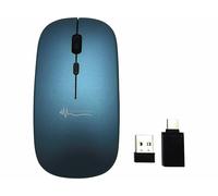GeneralKeys Souris sans fil rechargeable avec fonction bluetooth 5.2 et RF - coloris bleu