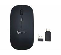 GeneralKeys Souris sans fil rechargeable avec fonction bluetooth 5.2 et RF - coloris noir