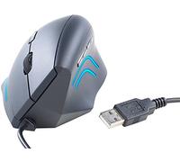 GeneralKeys Souris : Souris Optique Ergonomique USB, 1600 DPI, 6 Boutons (PC Mouse, Souris Ergonomique, Filaire)