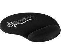 GeneralKeys Tapis de souris ergonomique haut de gamme avec support gel au poignet, noir