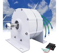 Générateur à aimant permanent 12 000 W, alternateur AC triphasé sans engrenage pour éoliennes et éoliennes, 12 V/24 V/48 V/120 V/220 V avec redresseur