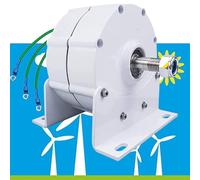 Générateur à Aimant Permanent 12 000 W - Alternateur sans engrenage CA 12 V/24 V/48 V/110 V/220 V pour éoliennes, Alimentation Haute efficacité, idéal pour Les énergies renouvelables