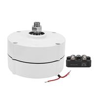 Générateur à Aimant Permanent 400W 550r / M Générateur à Aimant Permanent à Courant Alternatif Triphasé Coque en Alliage D'aluminium Générateur de Moteur électrique(Avec redresseur 12V)