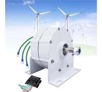 Générateur à aimant permanent 6000 W/8000 W/10000 W/12000 W, alternateur électrique triphasé AC avec redresseur pour éolienne 12 V/24 V/48 V