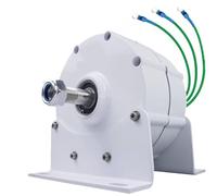 Générateur à aimant permanent, alternateur AC 3 phases basse vitesse pour éolienne et turbine à eau, 24 V, base incluse
