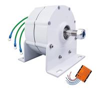 Générateur à aimant permanent, alternateur AC triphasé sans engrenage 12 000 W pour éolienne à eau avec contrôleur, 24 V