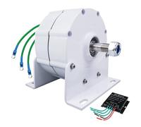 Générateur à aimant permanent de 8000 W à 12 000 W, faible tr/min, conception sans engrenage pour éolienne et éolienne, compatible 12 V à 220 V