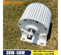 Générateur à aimant Permanent triphasé à basse vitesse, entrepôt polonais, 10kw, 48V, 96V, 110V, 220V, pour l'énergie éolienne et la conservation de l'eau With Base