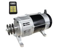 Générateur à entraînement par Courroie de 10 KW avec poulie et voltmètre, Sortie d'onde sinusoïdale Pure, stator entièrement en cuivre, Tension Stable et Faible Bruit pour Un Usage Domestique et