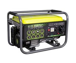 Générateur à essence K&S Basic KSB 6500C, puissance maximale 5500 W, générateur avec régulateur de tension automatique (AVR), tension de sortie 12 V, générateur de courant avec protection contre les