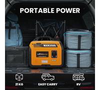 Générateur à essence Maxpeedingrods 3300W avec onduleur, prise 230V, pour usage domestique de secours