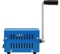 Générateur à manivelle, alimentation de secours portable, design écologique, bleu