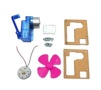 Générateur à manivelle avec ventilateur - Jouet électronique - Kit de générateur d'expériences à induction électromagnétique