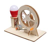 Générateur À Manivelle - Jouet Scientifique Éducatif en Bois, Modèle Électrique Manuel, Kit D'expérimentation Interactif avec Ampoule, Outil De Démonstration d'apprentissage STEM, Aide Pédagogique en