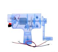 Générateur à manivelle pour enseignement de la physique et expériences scientifiques, sortie 6,3 V DC, outil de démonstration de conversion d'énergie manuel, bleu