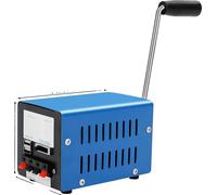 Générateur à manivelle, source d'énergie portable, design léger, bleu