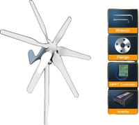 Générateur à turbine éolienne, utilisation efficace de l'énergie, options de tension polyvalentes, avec système off-grid, 2000W, 24V