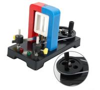 Générateur CC à manivelle pour une utilisation éducative avec deux indicateurs LED pour visualiser la direction du courant et soutenir des expériences physiques pratiques