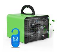 Générateur D’Ozone 60 000 Mg/H, Minuterie 120 Min, Vert | Écran Température-Humidité, Pour Voiture, Garage, Cave Ou Bureau
