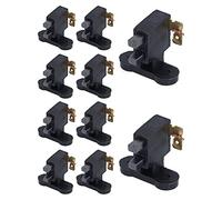 Générateur de balais de charbon 10pcs type universel solide durable connexion facile pour générateur GX160 4 à 7 kW matériau de production d'énergie plastique 25 mm espacement 25 mm