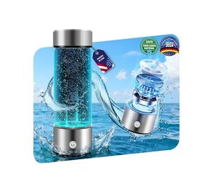 Générateur de bouteille d'eau à hydrogène amélioré 【Top de l'industrie - Verrouillage d'hydrogène 24 heures】【Double teneur en hydrogène】 | 0 chlore et 0 ozone | Joint 100 % étanche, bouteille d'eau de