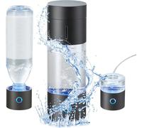 Générateur de bouteille d'hydrogène - générateur d'hydrogène portable 230 ml - ionisateur d'eau riche en hydrogène avec technologie SPE - tube d'inhalation & autonettoyage