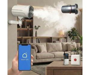 Générateur de Brouillard Anti-cambriolage sécurité Anti-Intrusion sans ABONNEMENT, Compatible SmartLife/Tuya, Diffusion Rapide 100 à 150 m³, Maison et Commerce.