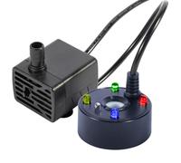 Générateur de Brouillard USB 5V - Atomiseur avec Pompe à Eau et Lumières LED | Machine à Fumée pour Aquarium | Humidificateur d'air pour Bassin, Décoration de Paysage de Fontaine, Éclairage Coloré
