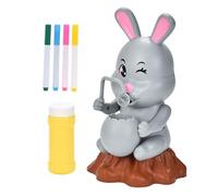 Générateur de Bulles,Jouet Souffleur Lapin Étanche | Machine à Bulles Lapin de Pâques à Peindre DIY | pour, Filles, Garçons, Activités Extérieures, Anniversaire, Mariage, Cadeaux de Fête,