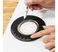 Générateur de cercle de précision avec répartition équilibrée du poids pour un fonctionnement stable pendant le dessin prolongé (noir)