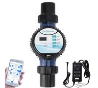 GéNéRateur De Chlore Au Sel, SystèMe Intelligent De Chloration De Piscine d'eau SaléE, Wi-FI IntéGré Et ContrôLe par Application, Alarme De Salinité, pour Piscines De 10 à 50m³ 8g/h