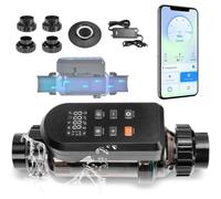 Générateur De Chlore Pour Piscine D'eau Salée, Télécommande Par Application Et Plaque En Titane Autonettoyante, Chlorinateur De Piscine D'eau Salée Avec Panneau Numérique Intelligent(30g/h)
