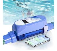 Générateur de chlore pour piscines à eau salée, système de chloration automatique au sel pour piscines, machine de génération de chlore au sel pour spas, Wi-Fi intégré et télécommande 68M³/16g/h