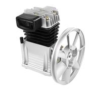 Générateur de compresseur, tête de pompe à compresseur d'air 2HP avec silencieux, type piston avec double cylindre 200 l/min Tête de compresseur d'air 2055 pour refroidissement au gaz de synthèse