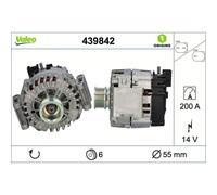 Générateur De Courant 14 V 200 A Ø 55 Mm VALEO Pour MB E-KLASS