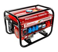 Générateur de courant avec essence, générateur de courant avec accessoires, groupe électrogène de secours silencieux, 5 prises 3 x 230 V, 1 x 400 V, 1 x 12 V, 6,5 CV (générateur électrique)