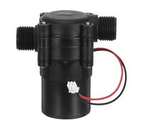 Générateur de Courant D'eau Miniature 12 V, Interface 1/2 Pouce, Noir | Sortie Continue en Courant Continu, Faible Bruit, Design Orientable 180°, pour Tuyauterie et Robinet Domestique
